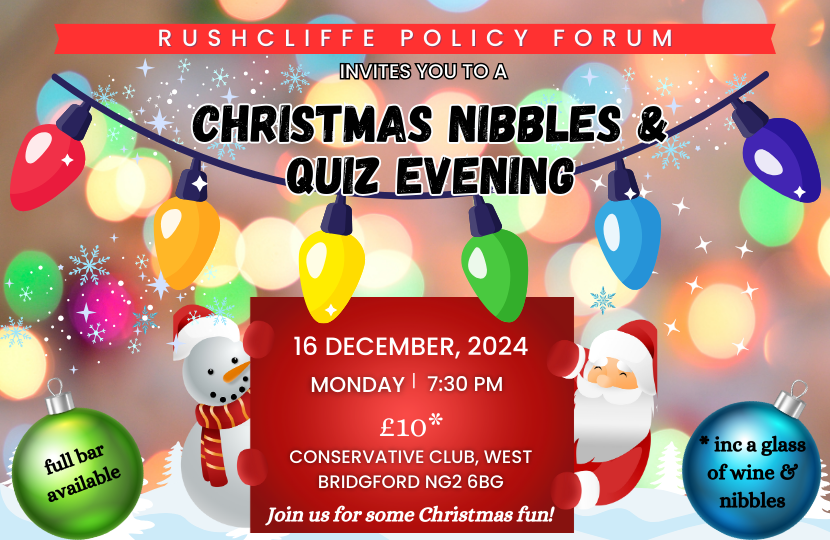 Rushcliffe CPF Christmas Nibbles & Quiz !