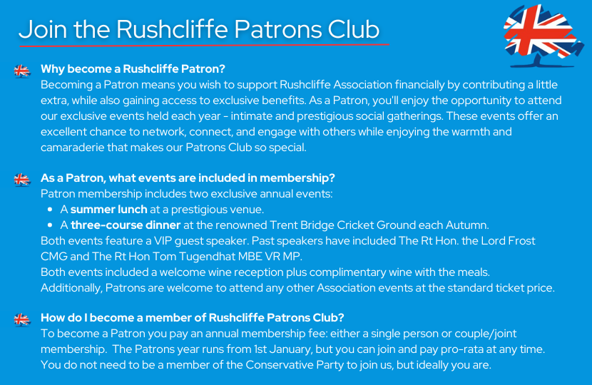 Rushcliffe Patrons Club Information